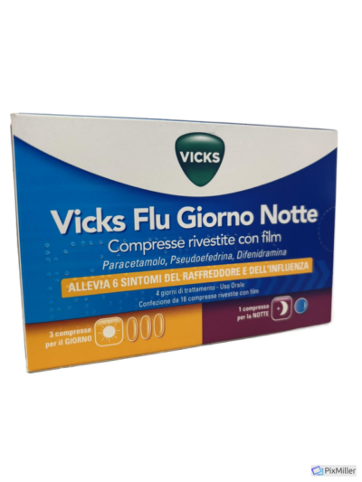 Vicks Flu Tag und Nacht 12 + 4 Tabletten
