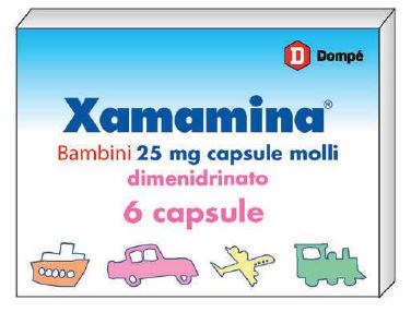 Xamamina Bambini 25 mg für Kinder (6 Kapseln)