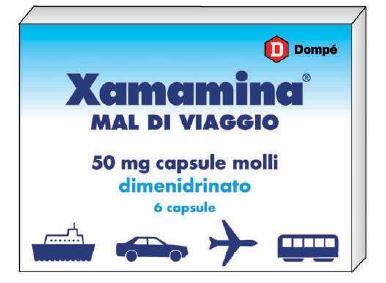 Xamamina 50 mg für Erwachsene (6 Kapseln)